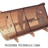 SAUNA Z PRZEBIERALNIĄ I PRZEDSIONKIEM