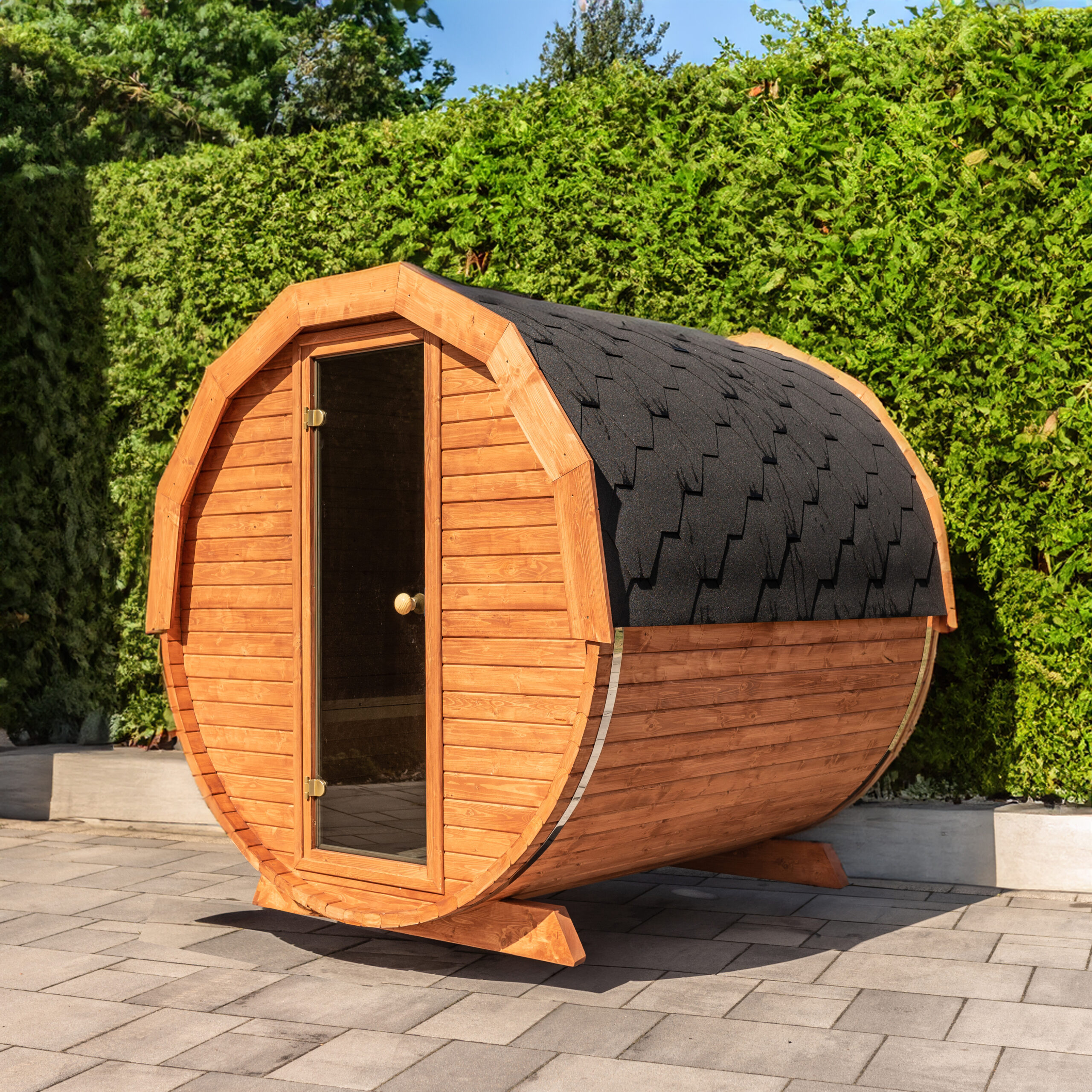 sauna beczka do samodzielnego montazu w ogrodzie