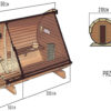 sauna z przedsionkiem 250