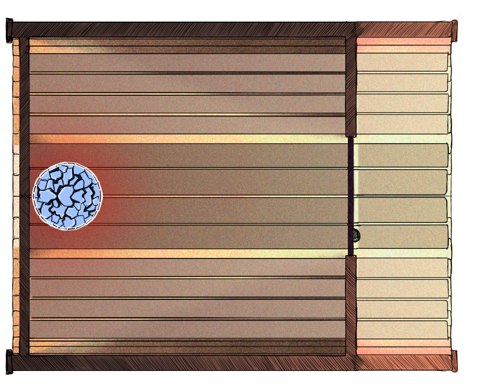 sauna z przedsionkiem 250 rzut z gory