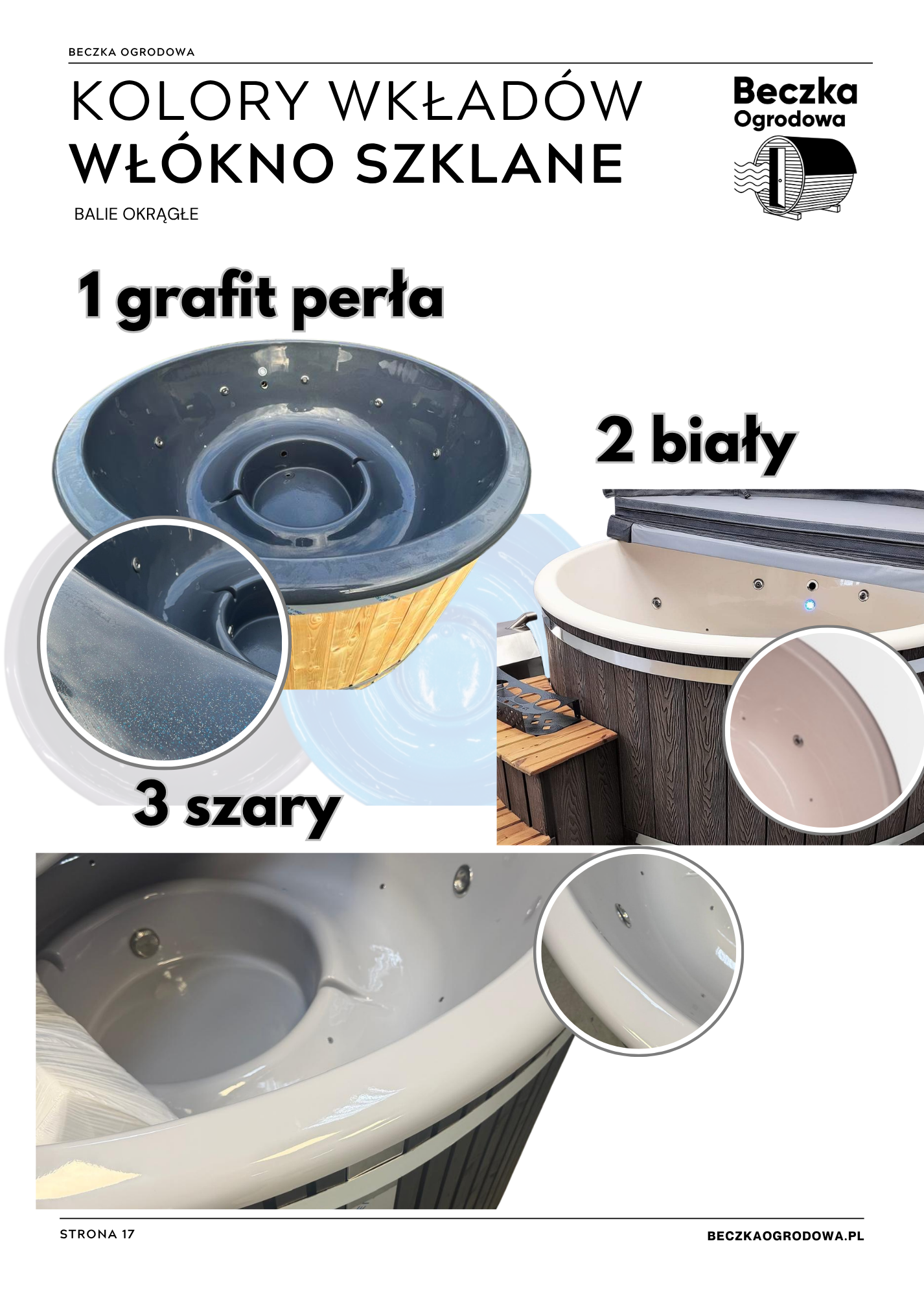 Katalog Balii Beczka Ogrodowa (1) kolory wkładów balii ogrodowych